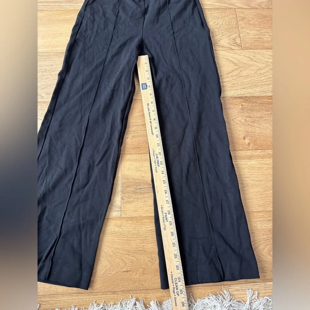 Ann Taylor black relaxed fit pants comfort spandex waist 4p